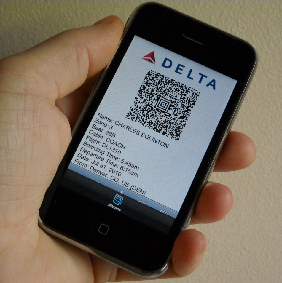 Delta Bar Code on iPhone